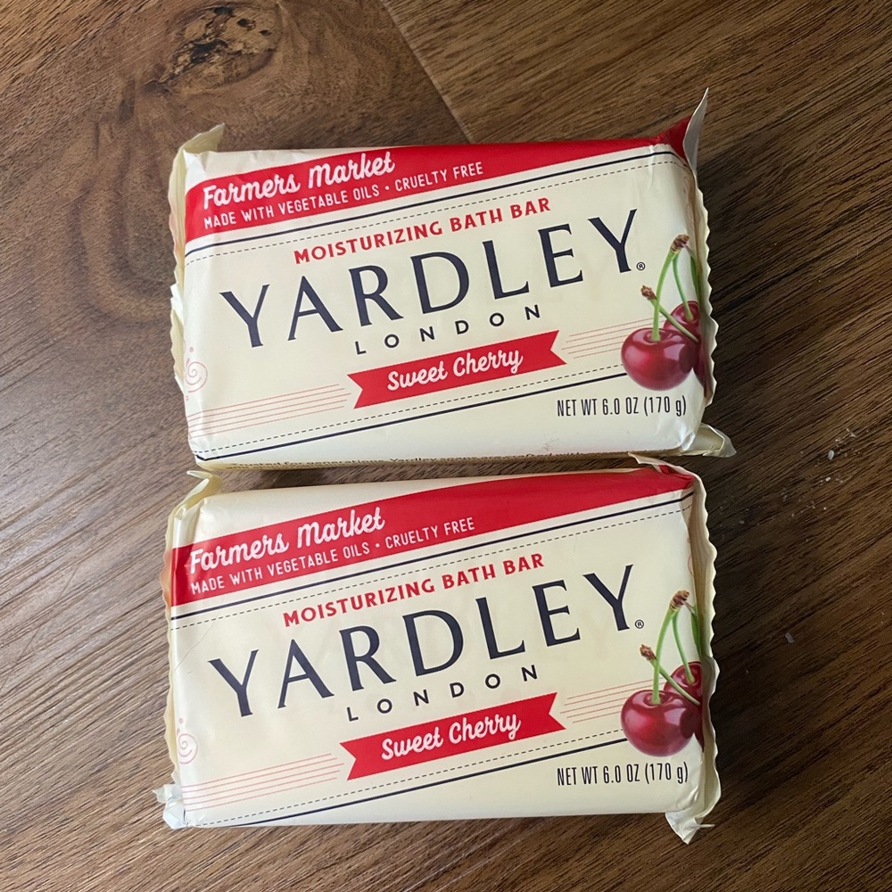 Yardley London Sweet Cherry Moisturizing Bath Bar 2 Pack